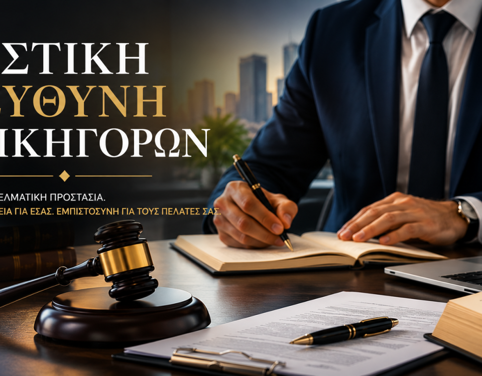 Αστική Ευθύνη Δικηγόρων: Γιατί είναι απαραίτητη η επαγγελματική προστασία;