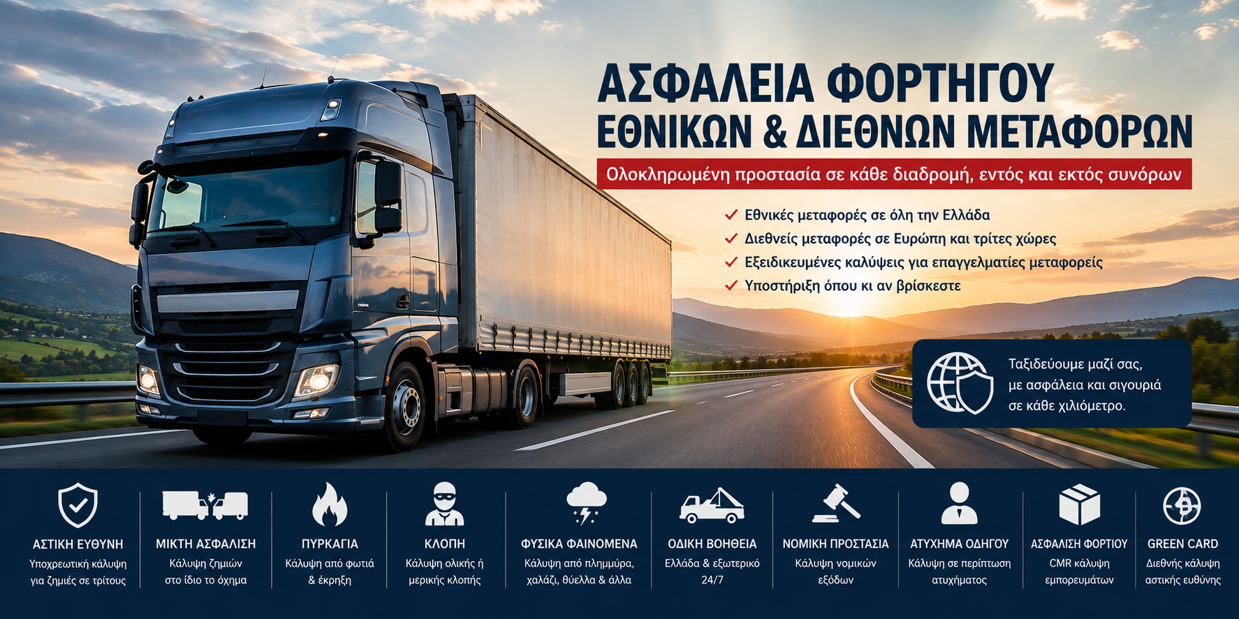 Ασφάλεια Φορτηγού Εθνικών & Διεθνών Μεταφορών | Οδηγός